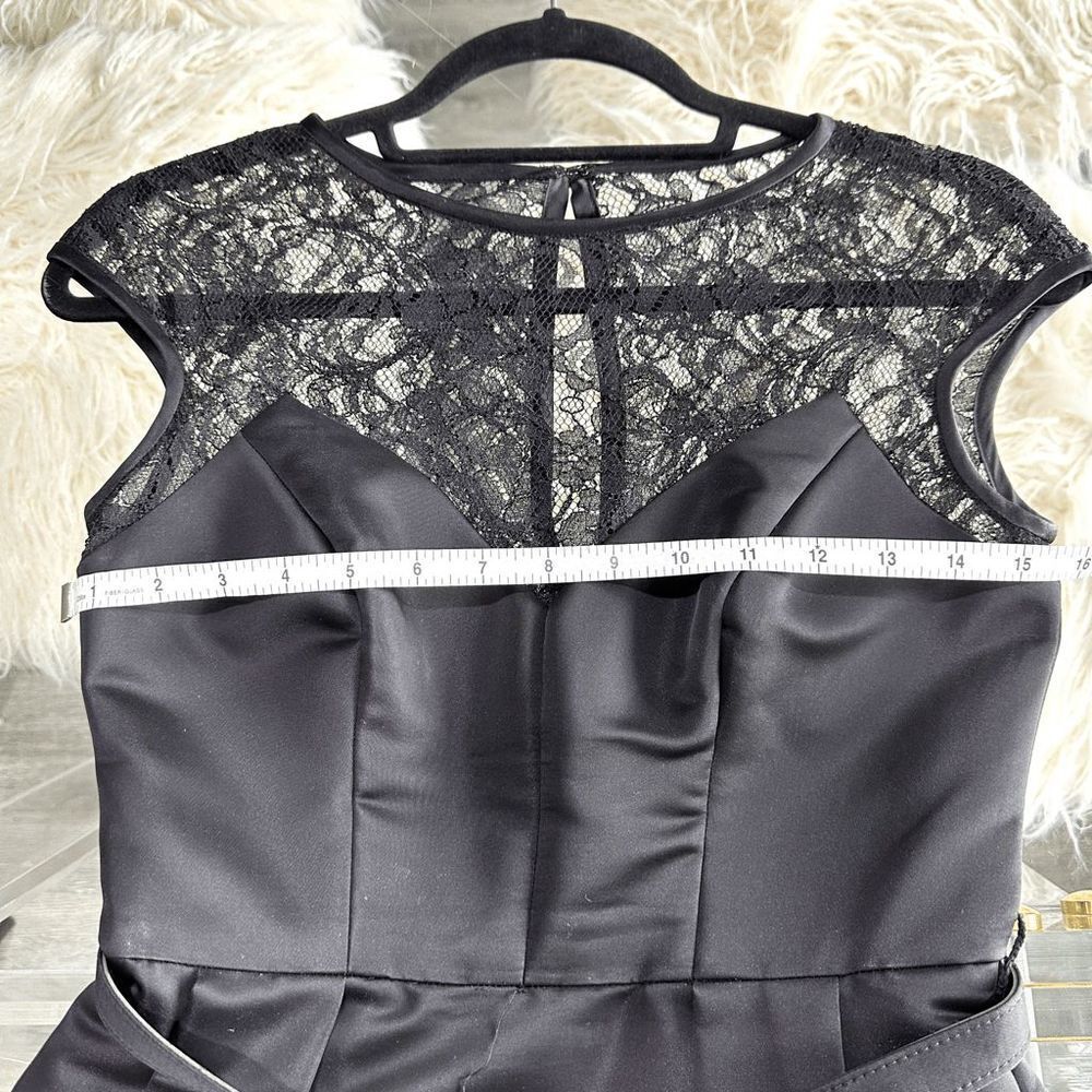 THEIA Lace Pattern Mini Dress - Picture 9 of 13